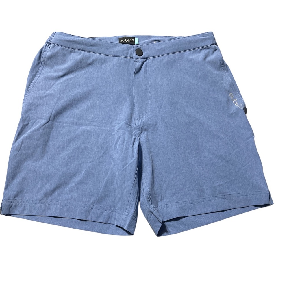 Eubi Athletic Golf Shorts Men’s Sz M Blue Zip Drawstring Unlined NWT